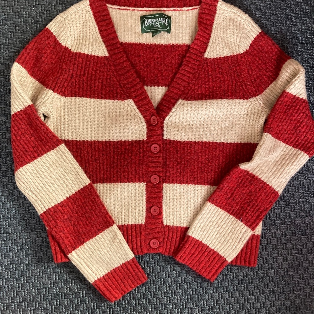 American Eagle striped knit sweater